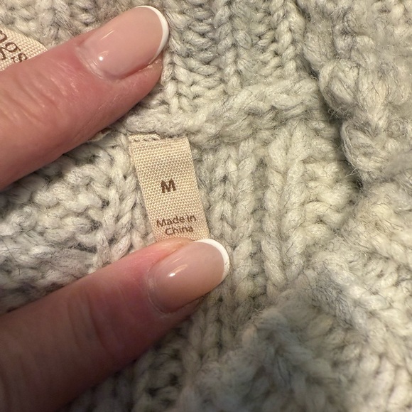 Soft  Surroundings Ivory Knit Wool Sweater SZ M - Picture 13 of 15